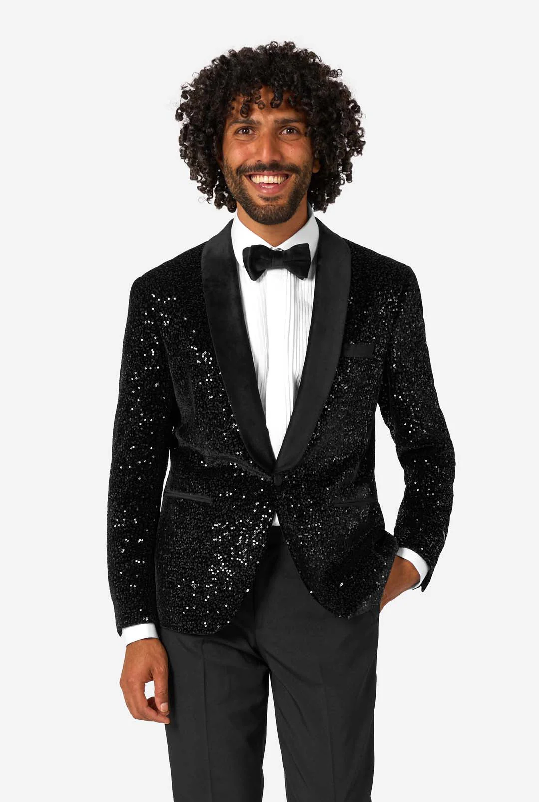 Dinner Jacket - Black Sequins - Image 6
