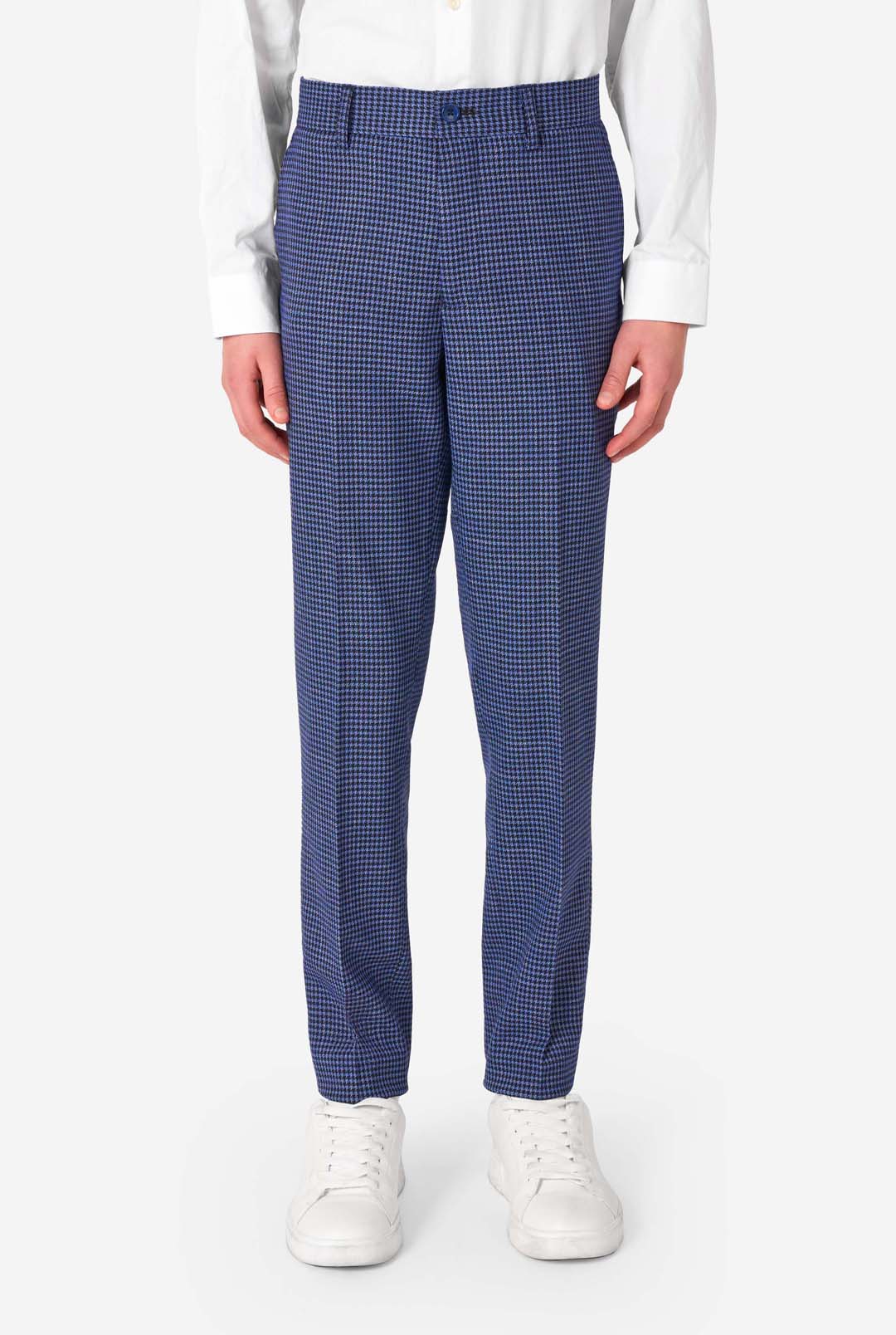 Daily Checked Navy - Image 5