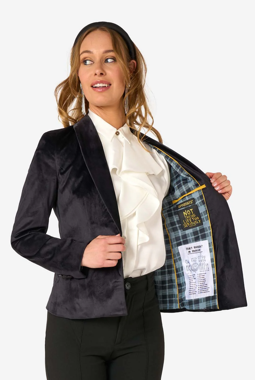 Womens Dinner Jacket - Black - Image 3